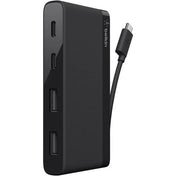 Adaptador Belkin Mini Hub USB-C / USB-A - 4 Puertos Negro