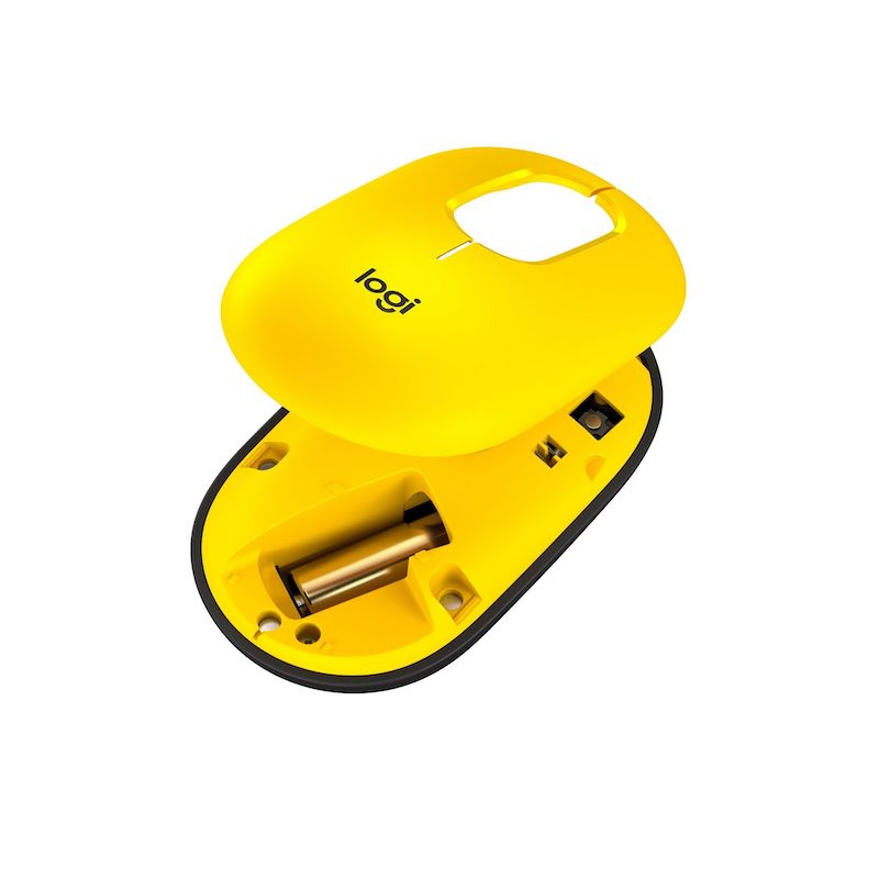 MOUSE LOGITECH POP WIRELESS BT - AMARILLO/NEGRO