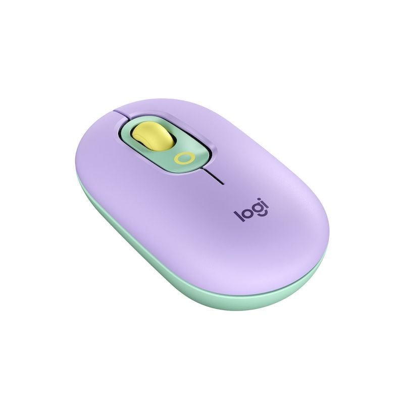 MOUSE LOGITECH POP WIRELESS BT -  MORADO/VERDE