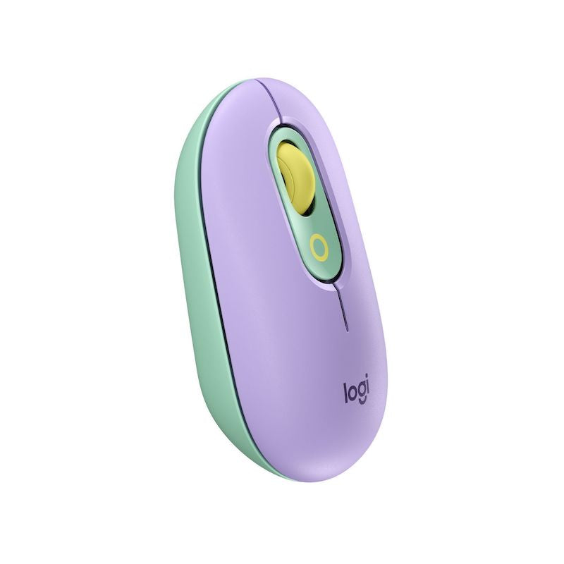 MOUSE LOGITECH POP WIRELESS BT -  MORADO/VERDE