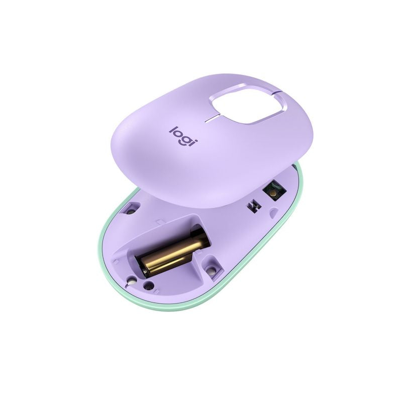 MOUSE LOGITECH POP WIRELESS BT -  MORADO/VERDE