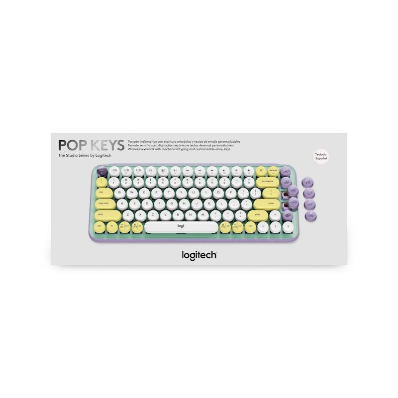 TECLADO LOGITECH POP KEYS WIRELESS BT - MULTICOLOR