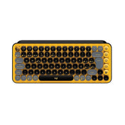 TECLADO LOGITECH POP KEYS WIRELESS BT - AMARILLO/NEGRO