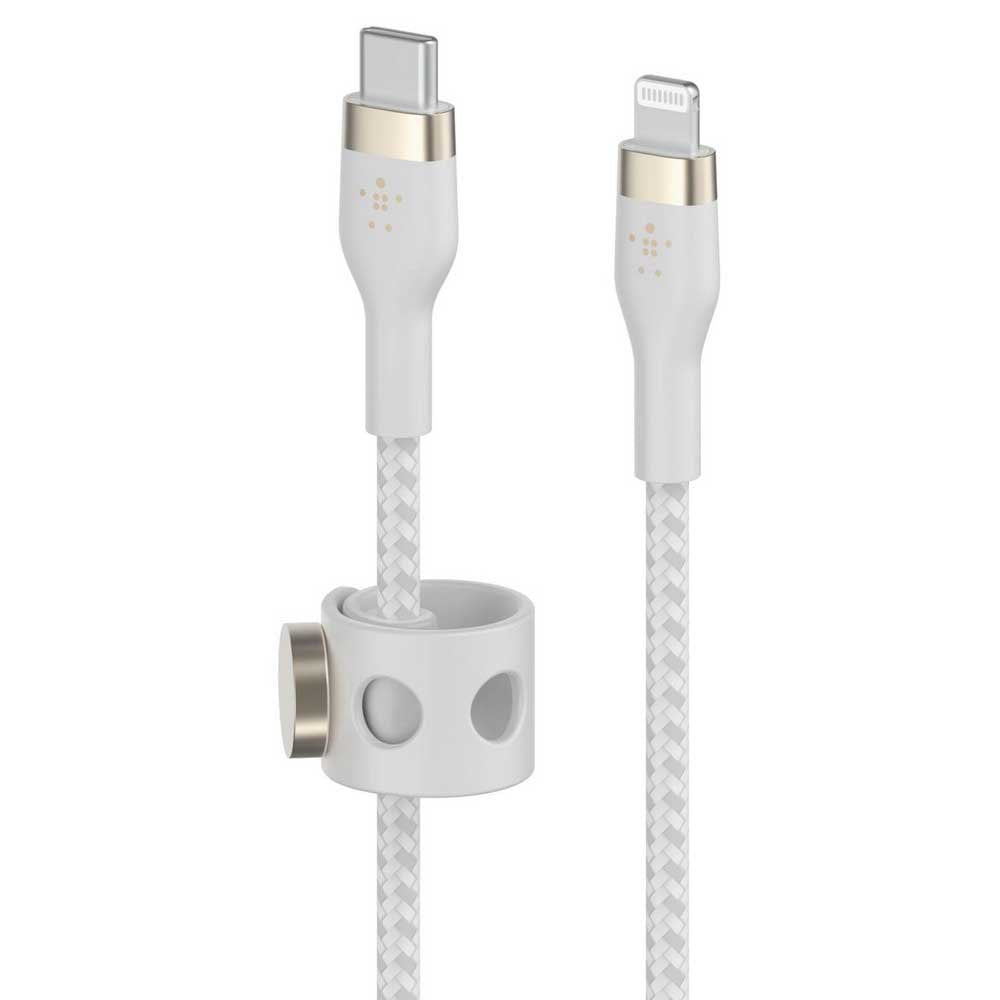 Cable Belkin USB-C a Lightning - 2M - Pro Flex - Blanco