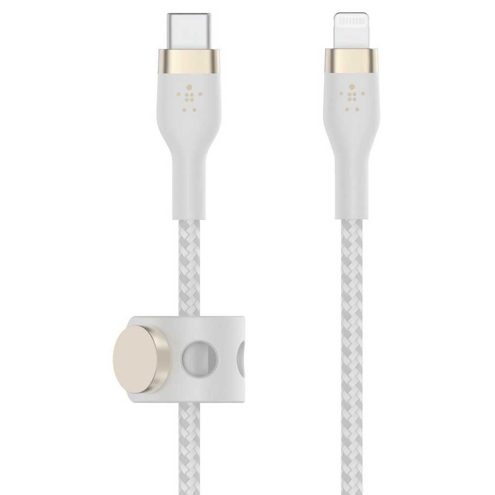 Cable Belkin USB-C a Lightning - 2M - Pro Flex - Blanco