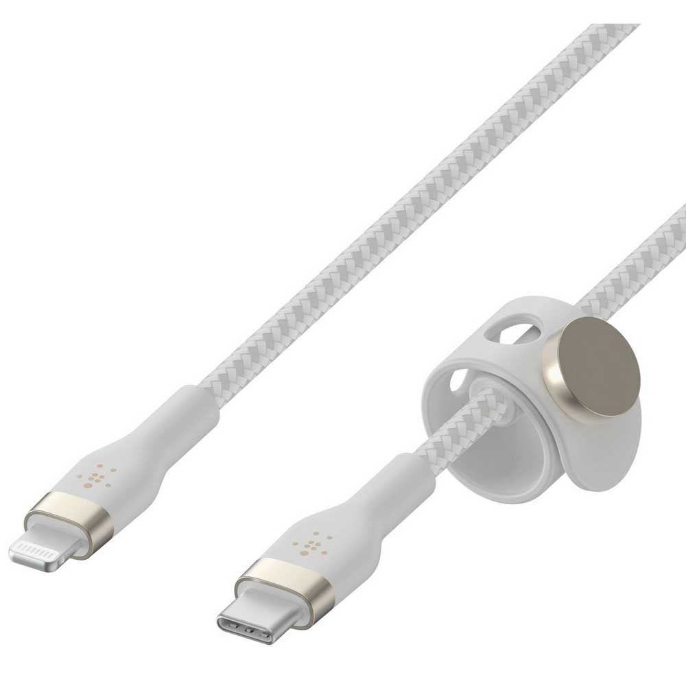 Cable Belkin USB-C a Lightning - 2M - Pro Flex - Blanco