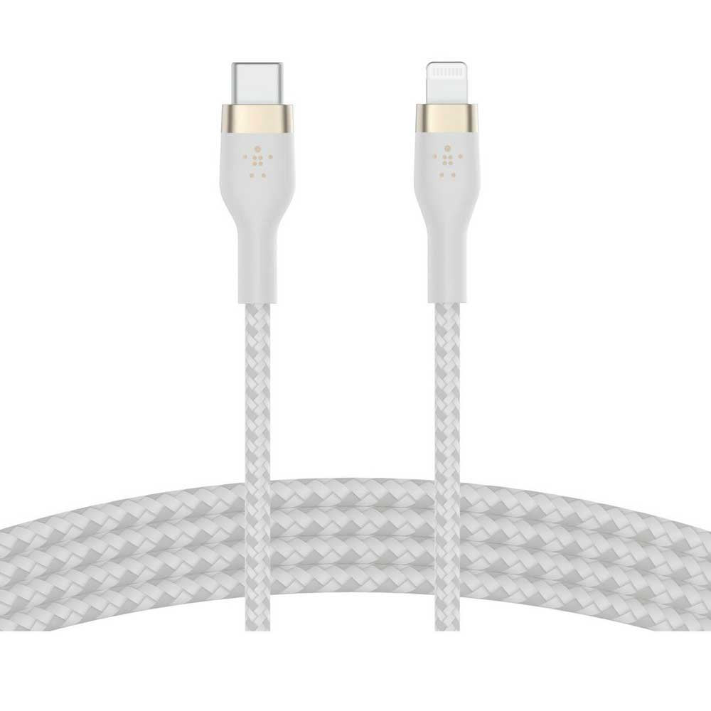 Cable Belkin USB-C a Lightning - 2M - Pro Flex - Blanco