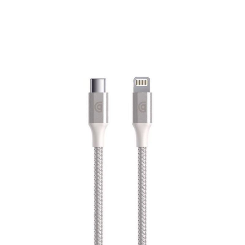 Cable GRIFFIN PREMIUM USB-C a Lightning 5 Pies - Plata