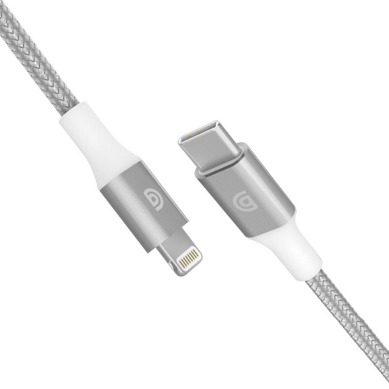 Cable GRIFFIN PREMIUM USB-C a Lightning 5 Pies - Plata