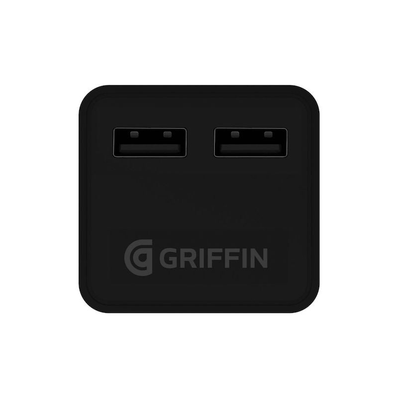 Cargador de Pared GRIFFIN POWERBLOCK Dual Universal USB-A - Negro
