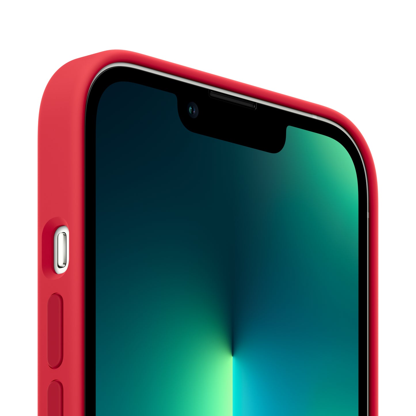 Case de silicona Con MagSafe Para iPhone 13 Pro - Rojo