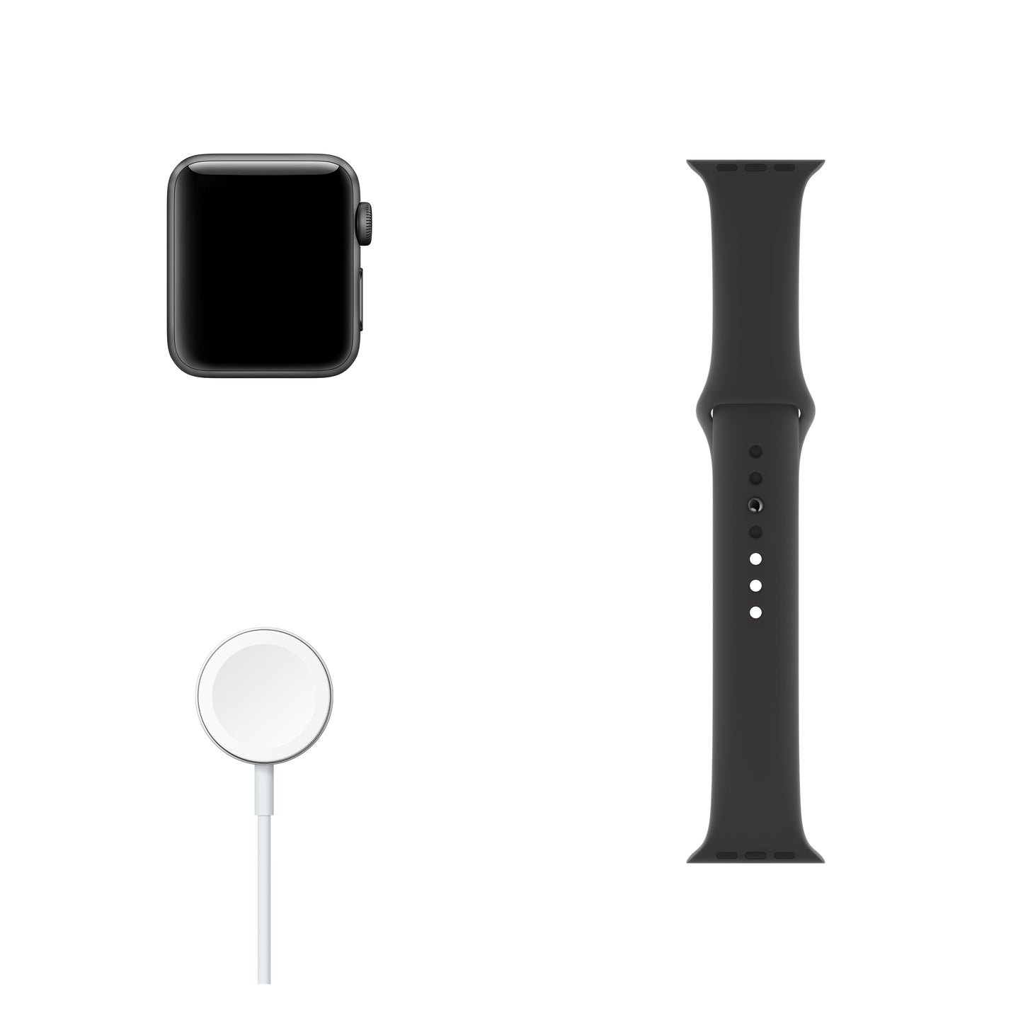 APPLE WATCH S3 38 SG AL BLK SP GPS-CLA