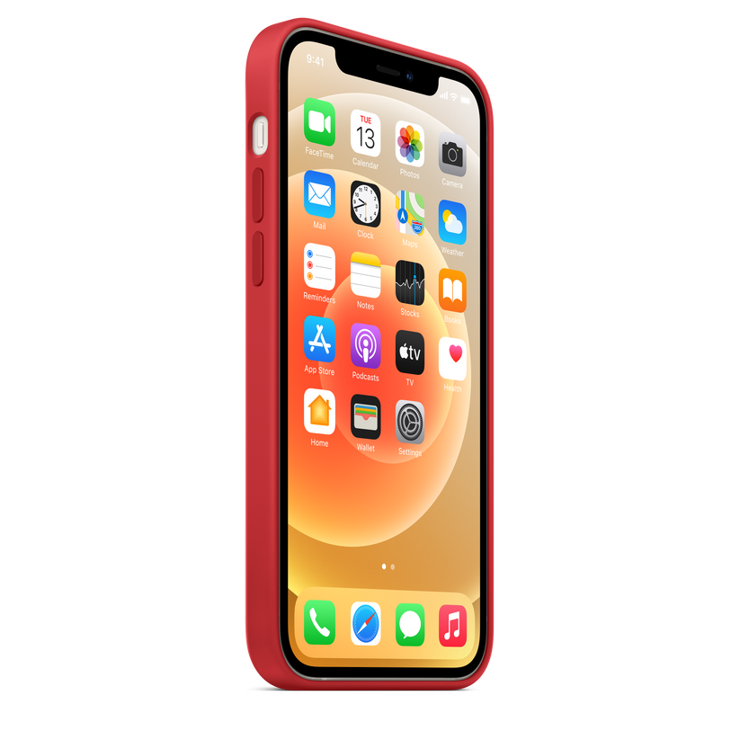 Funda de silicona con MagSafe para el iPhone 13 mini - Pomelo rosa
