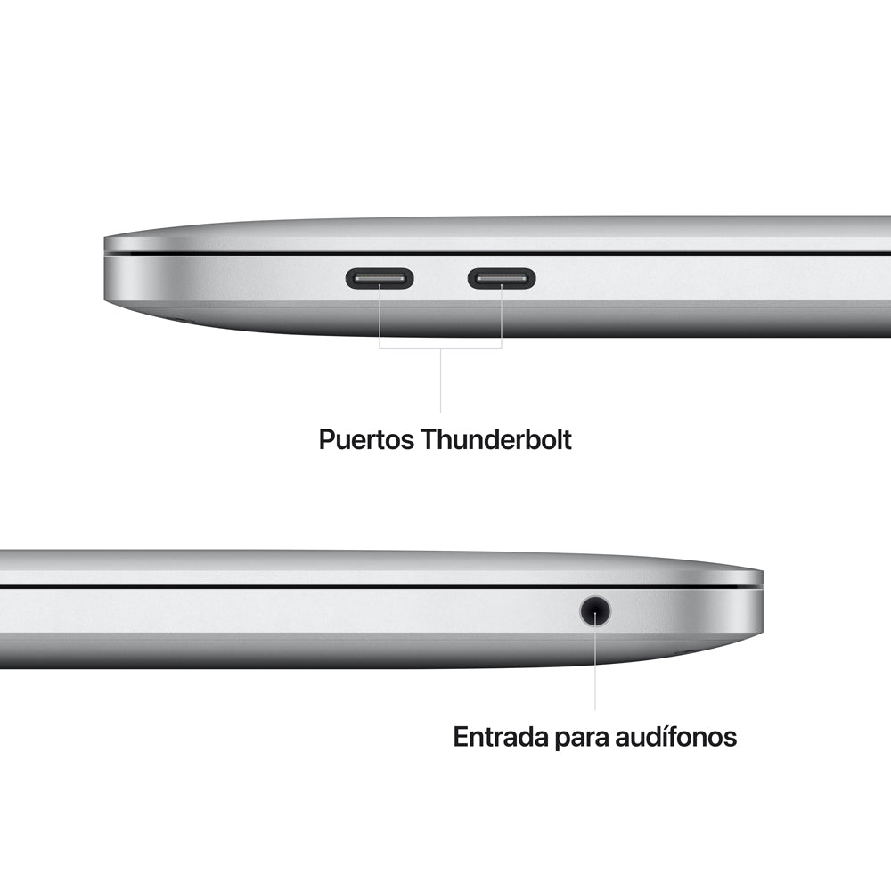 MacBook Pro de 13 pulgadas Chip M2 de Apple con CPU de ocho núcleos y GPU de dieznúcleos