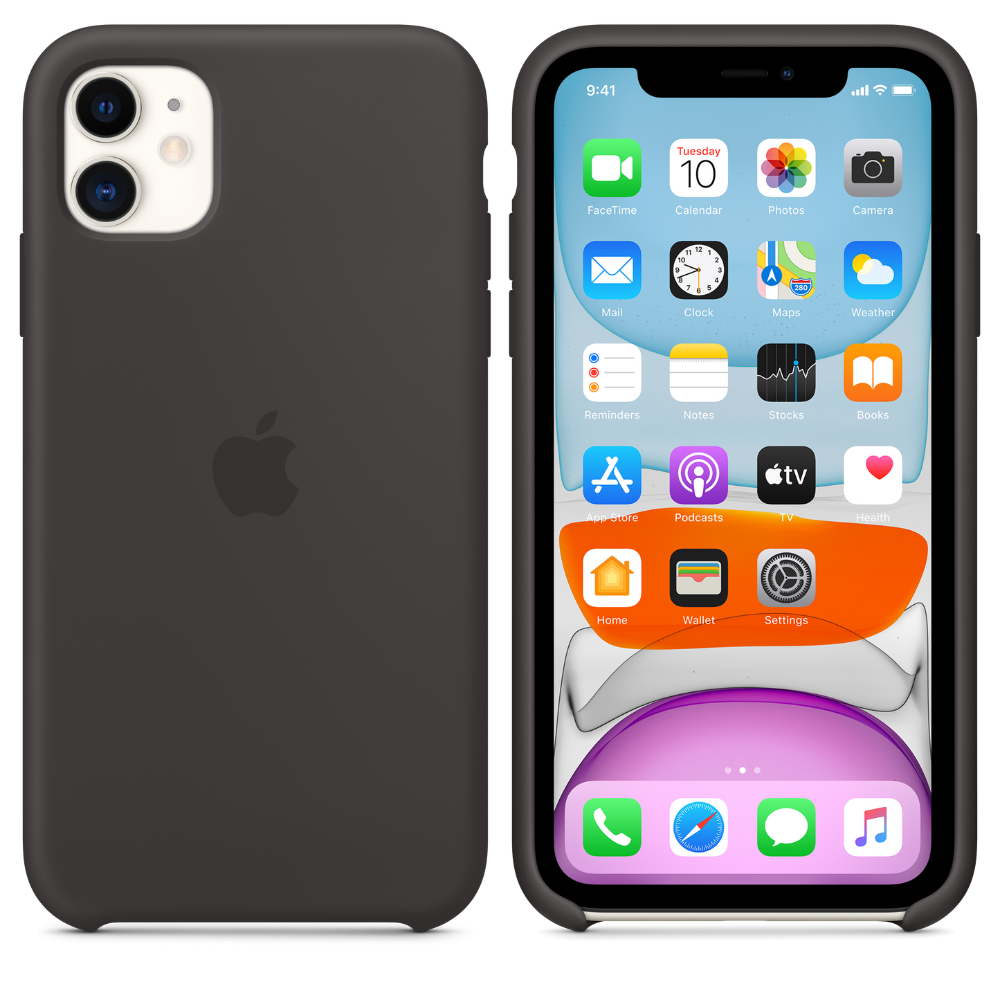 IPHONE 11 SILICONE CASE BLACK-ZML