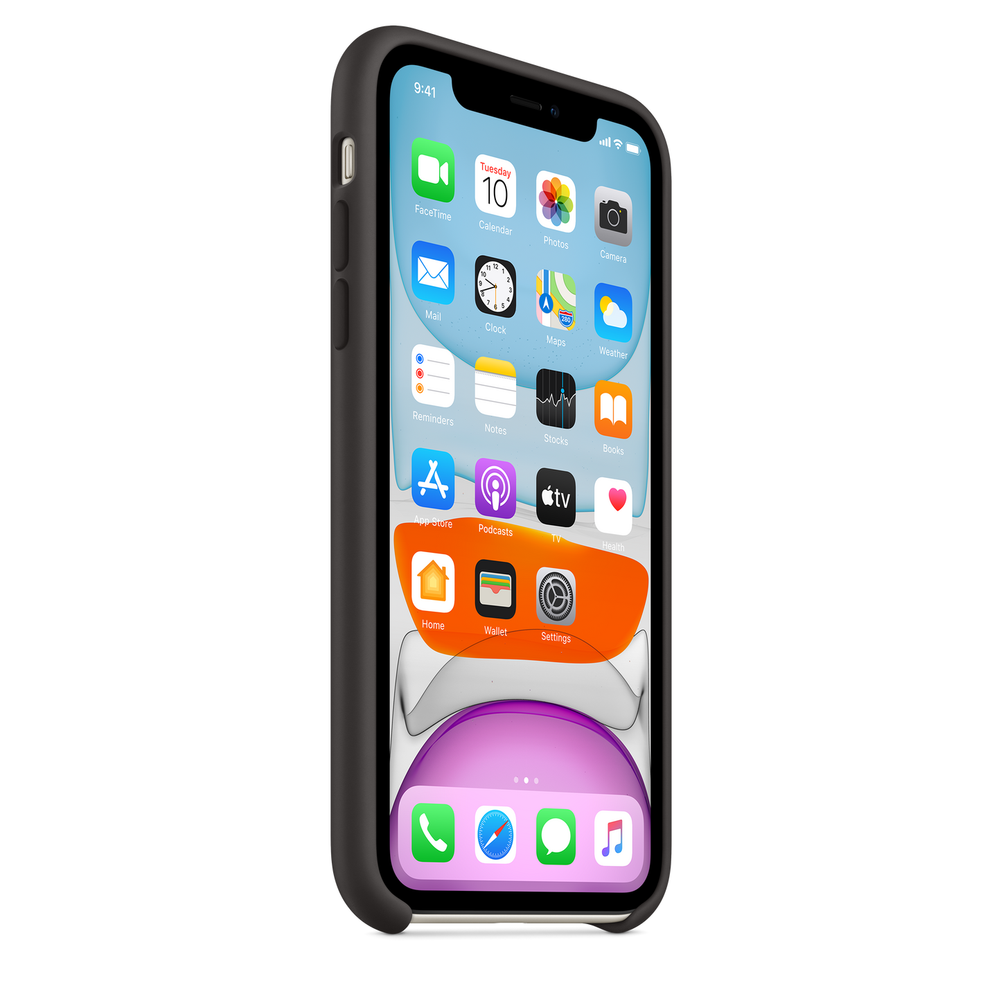 IPHONE 11 SILICONE CASE BLACK-ZML