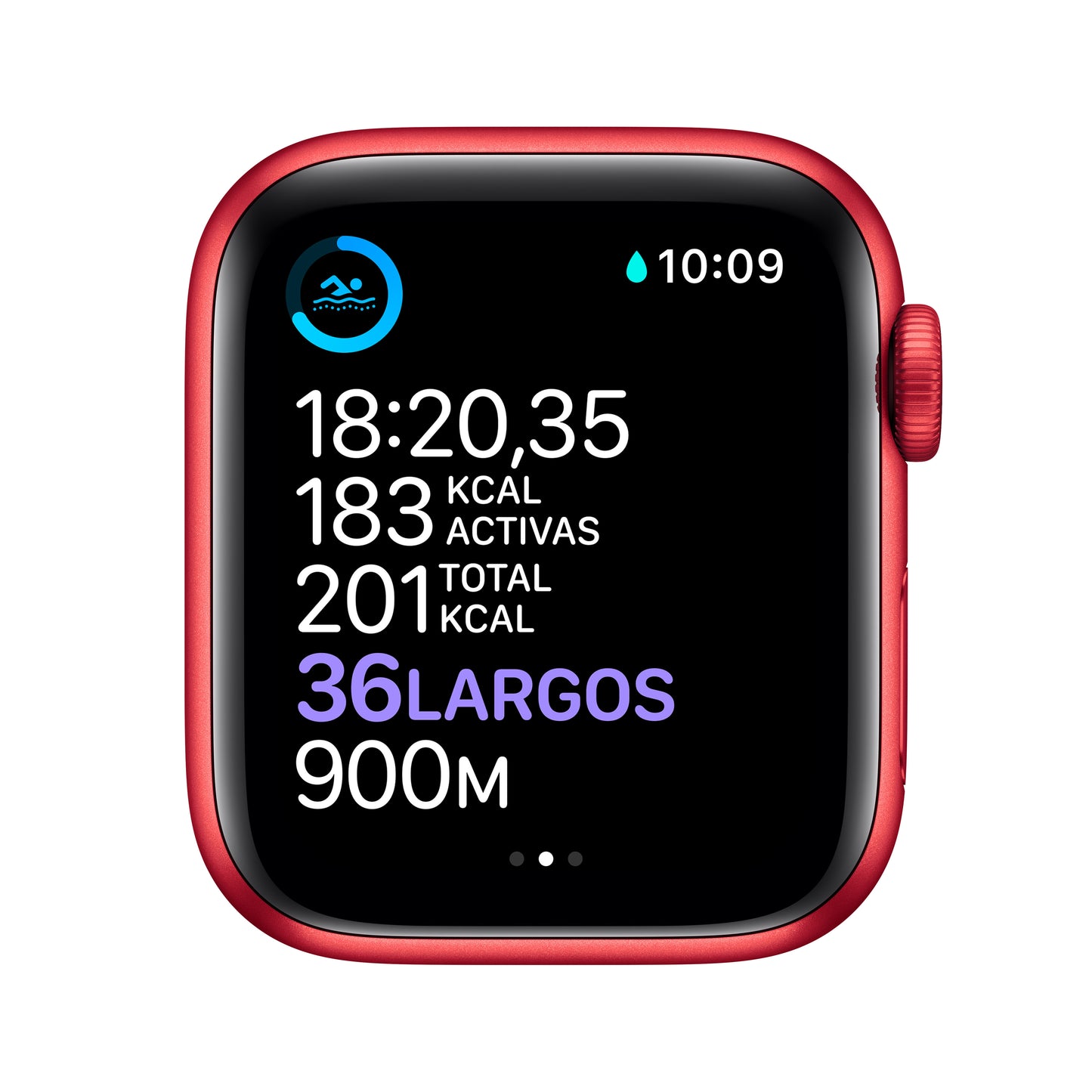 Apple Watch Series 6 (GPS) - Caja de aluminio (PRODUCT)RED de 40 mm - Correa deportiva (PRODUCT)RED - Talla única