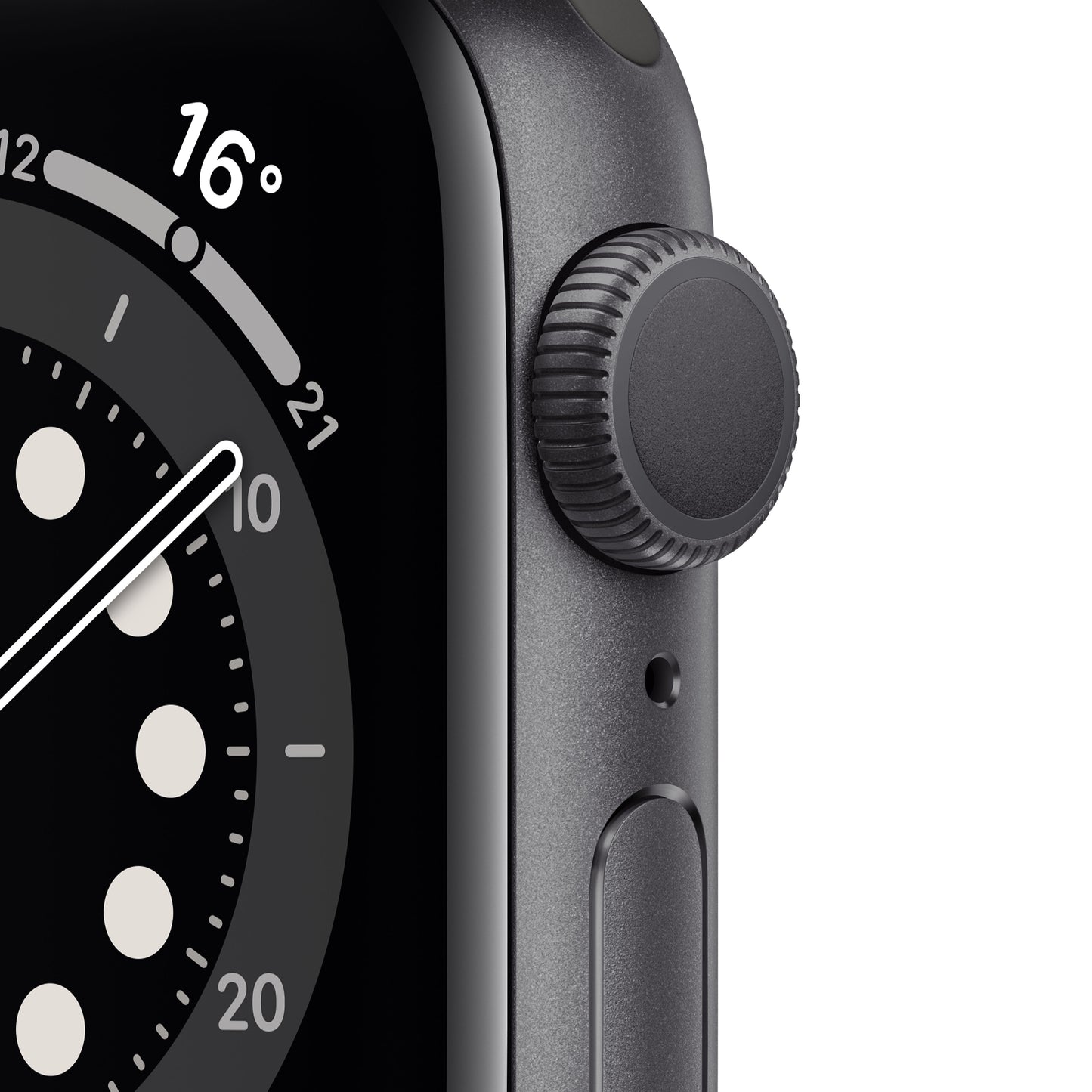 Apple Watch Series 6 (GPS) - Caja de aluminio en gris espacial de 40 mm - Correa deportiva negra - Talla única