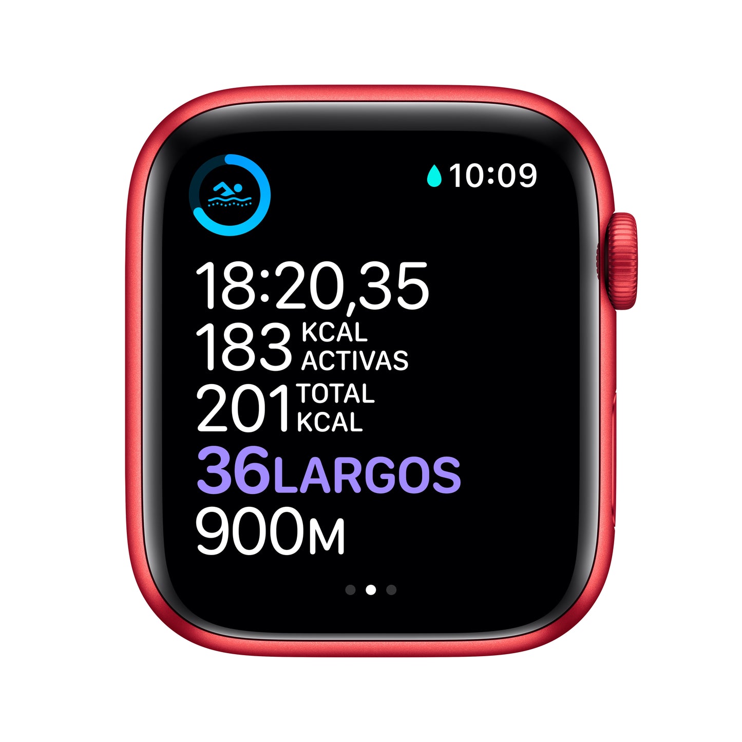 WATCH S6 44 RED AL RED SP GPS-BES