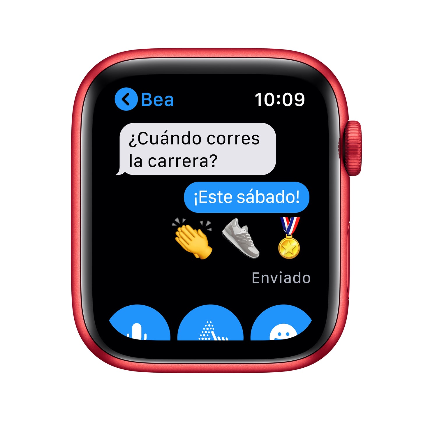 Apple Watch Series 6 (GPS) - Caja de aluminio (PRODUCT)RED de 44 mm - Correa deportiva (PRODUCT)RED - Talla única