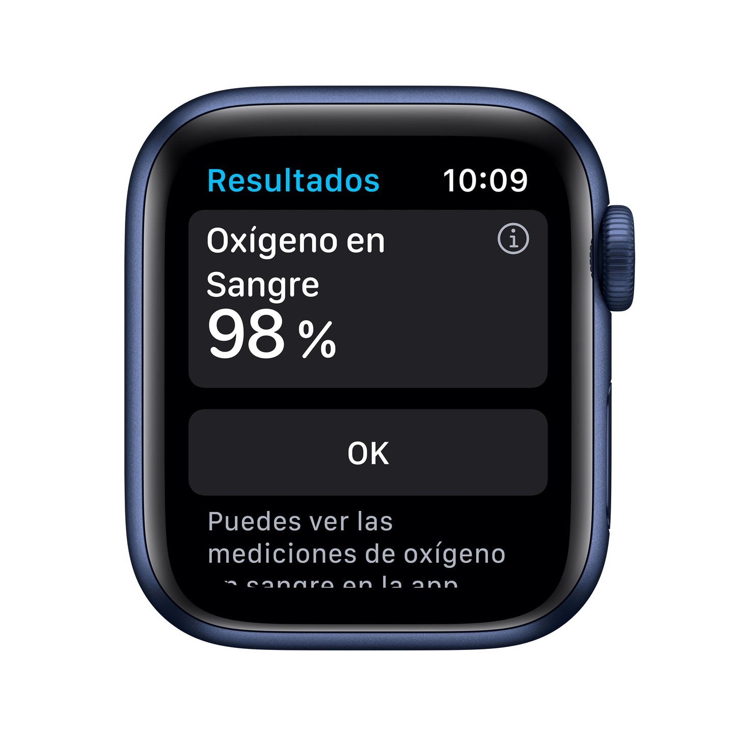 Apple Watch Series 6 (GPS + Cellular) - Caja de aluminio en azul de 40 mm - Correa deportiva azul marino intenso - Talla única