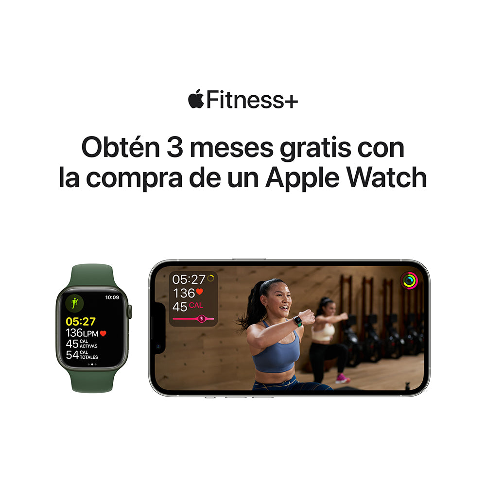 Apple Watch Series 7 (GPS) - Caja de aluminio en azul de 41 mm - Correa deportiva en color abismo - Talla única