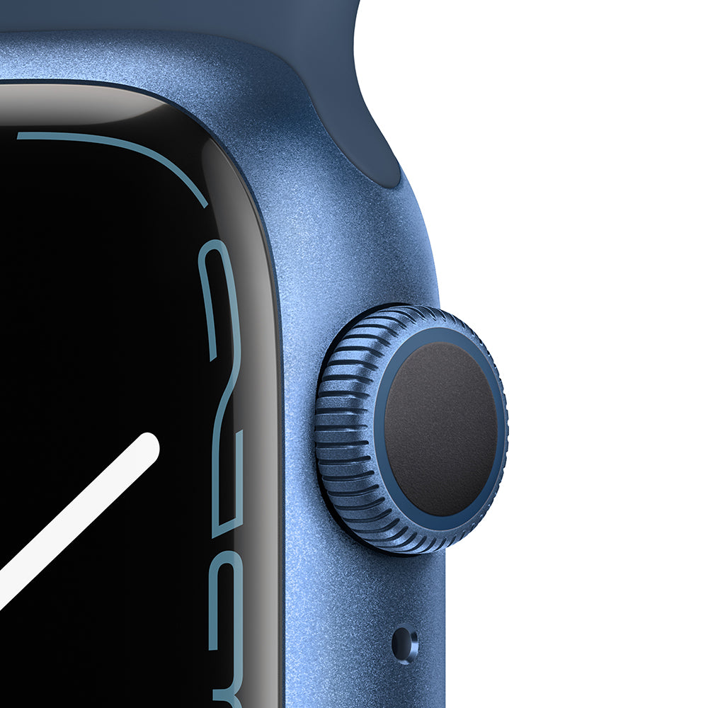 Apple Watch Series 7 (GPS) - Caja de aluminio en azul de 41 mm - Correa deportiva en color abismo - Talla única