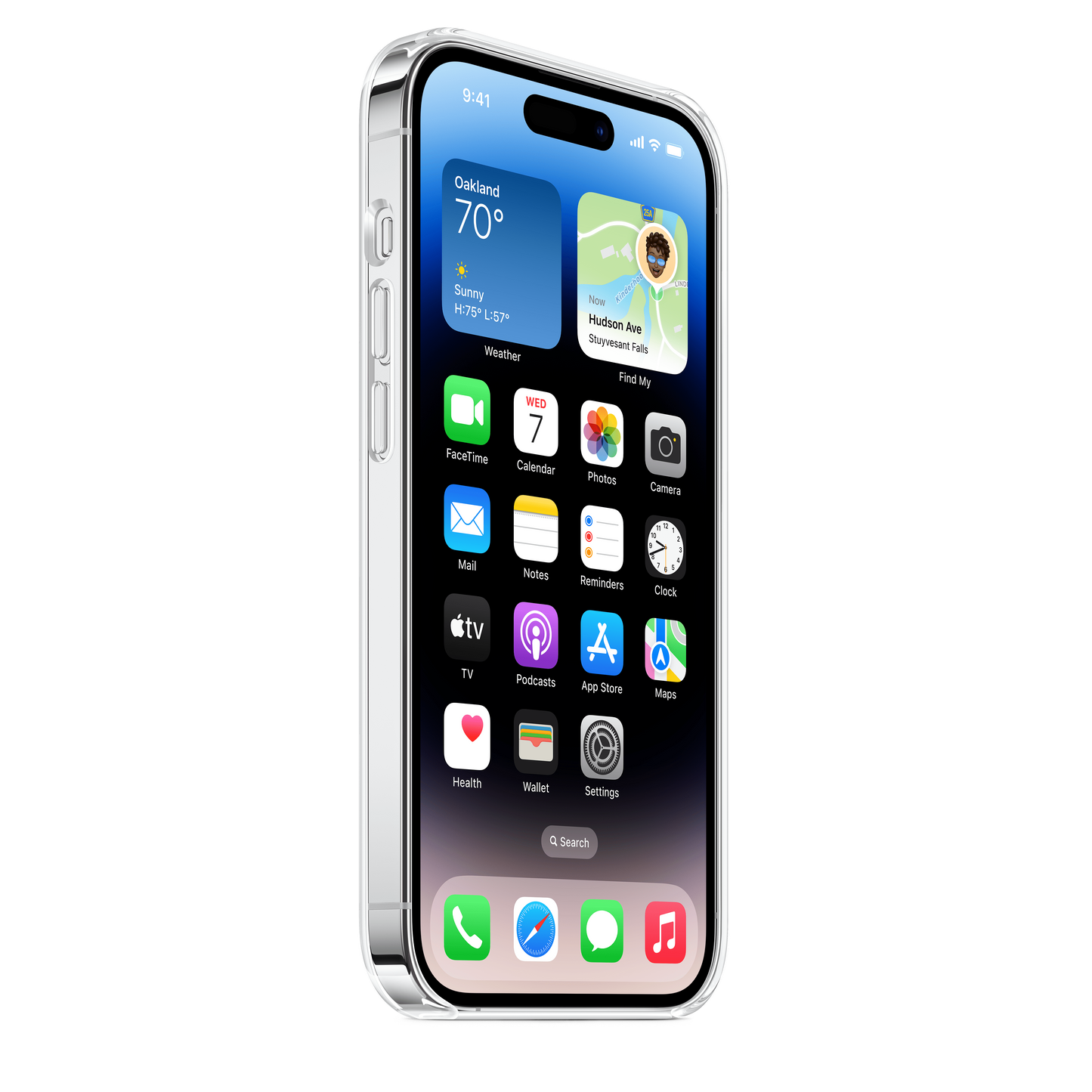 Case transparente con MagSafe Para iPhone 14 Pro