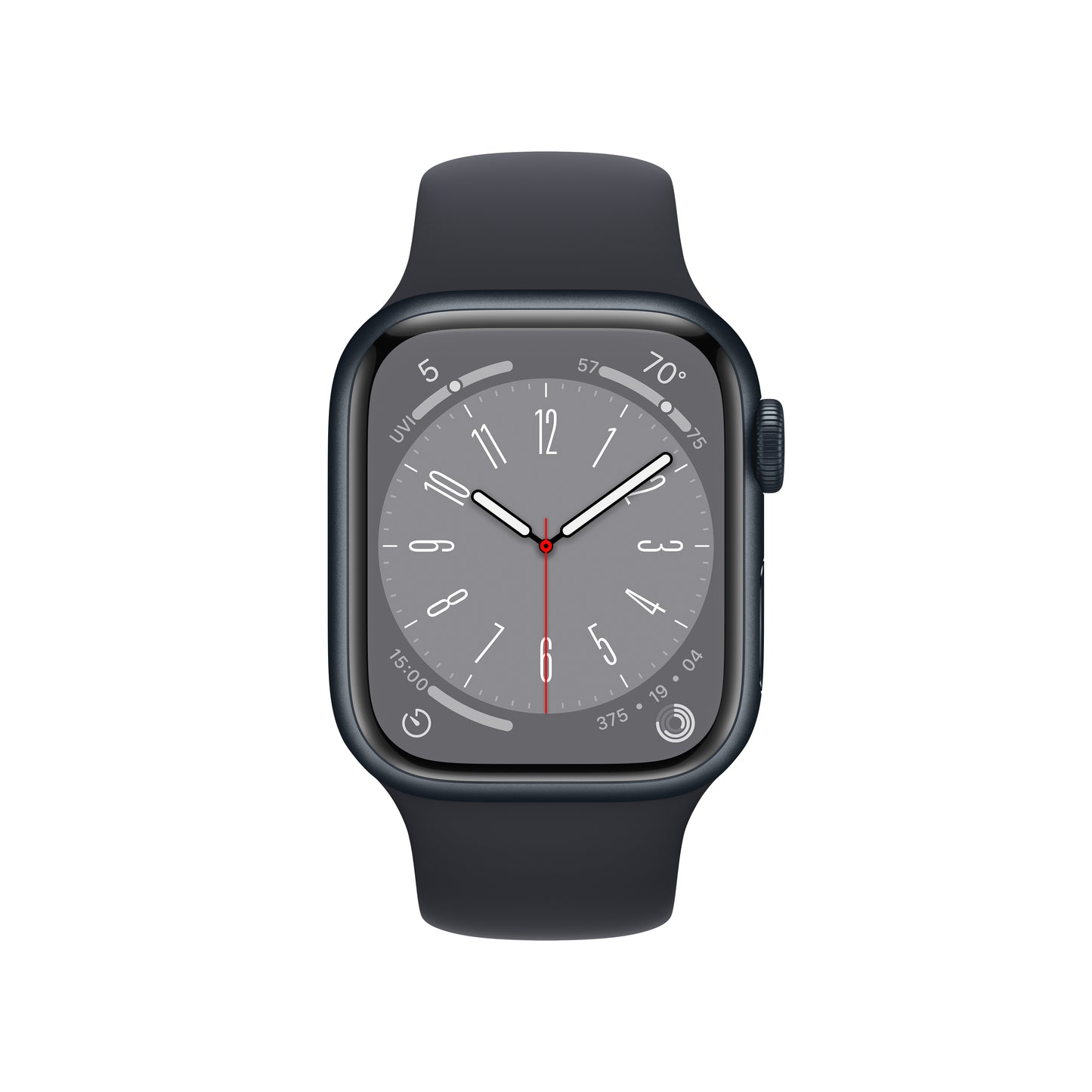 Apple Watch Series 8 pantalla siempre activa con diseño de borde a borde en www.mac-center.com