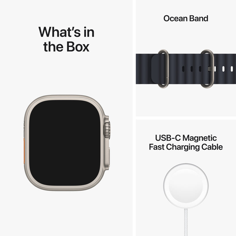 Apple Watch Ultra de 49mm con sus accesorios disponible en www.mac-center.com