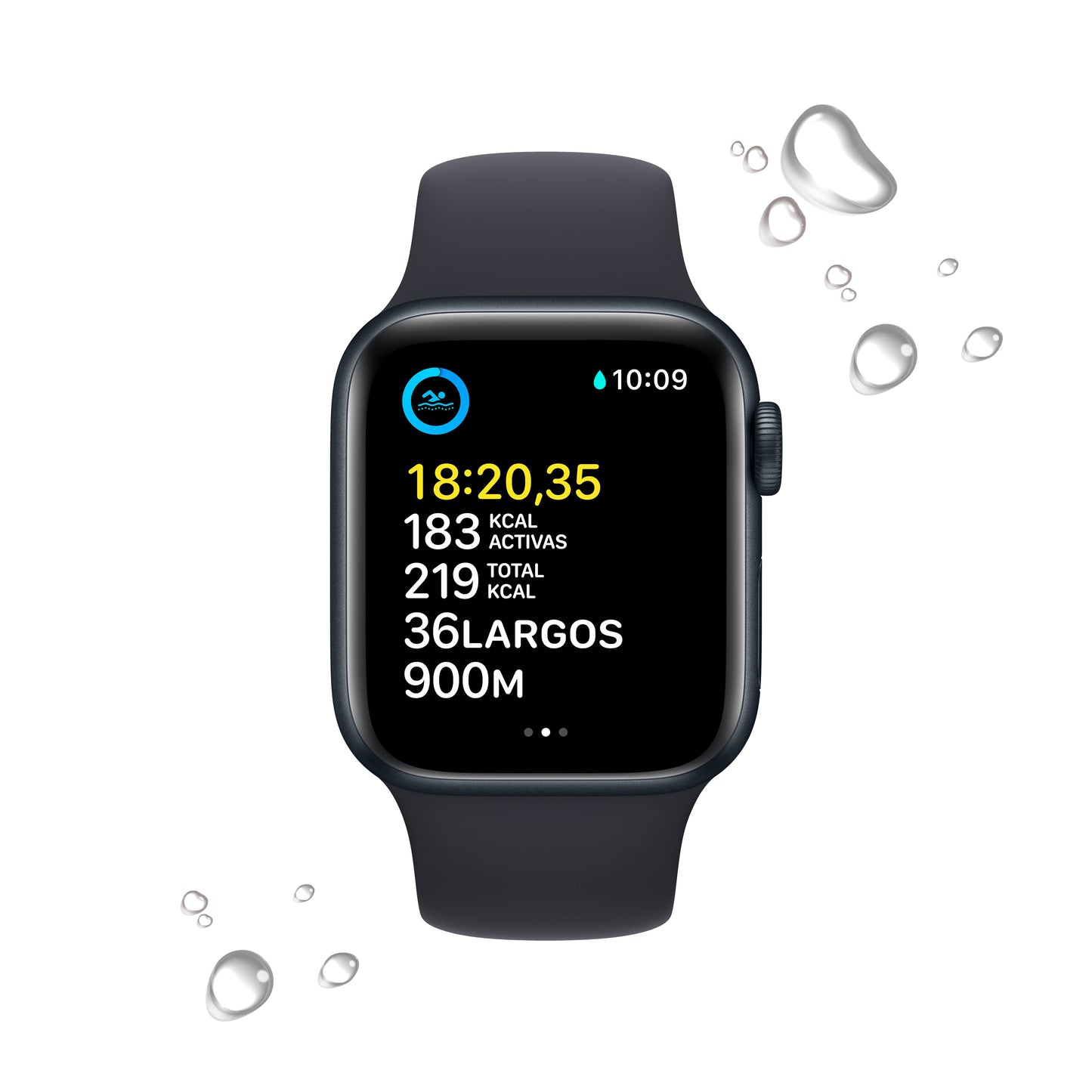Apple Watch SE (GPS) de 40 mm Diseñado para nadaren www.mac-center.com