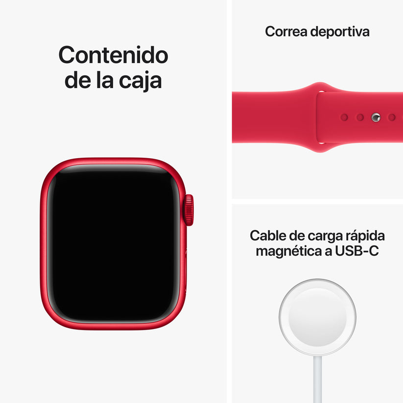 Apple Watch Series 8 con cable de carga rapida magnética en www.mac-center.com
