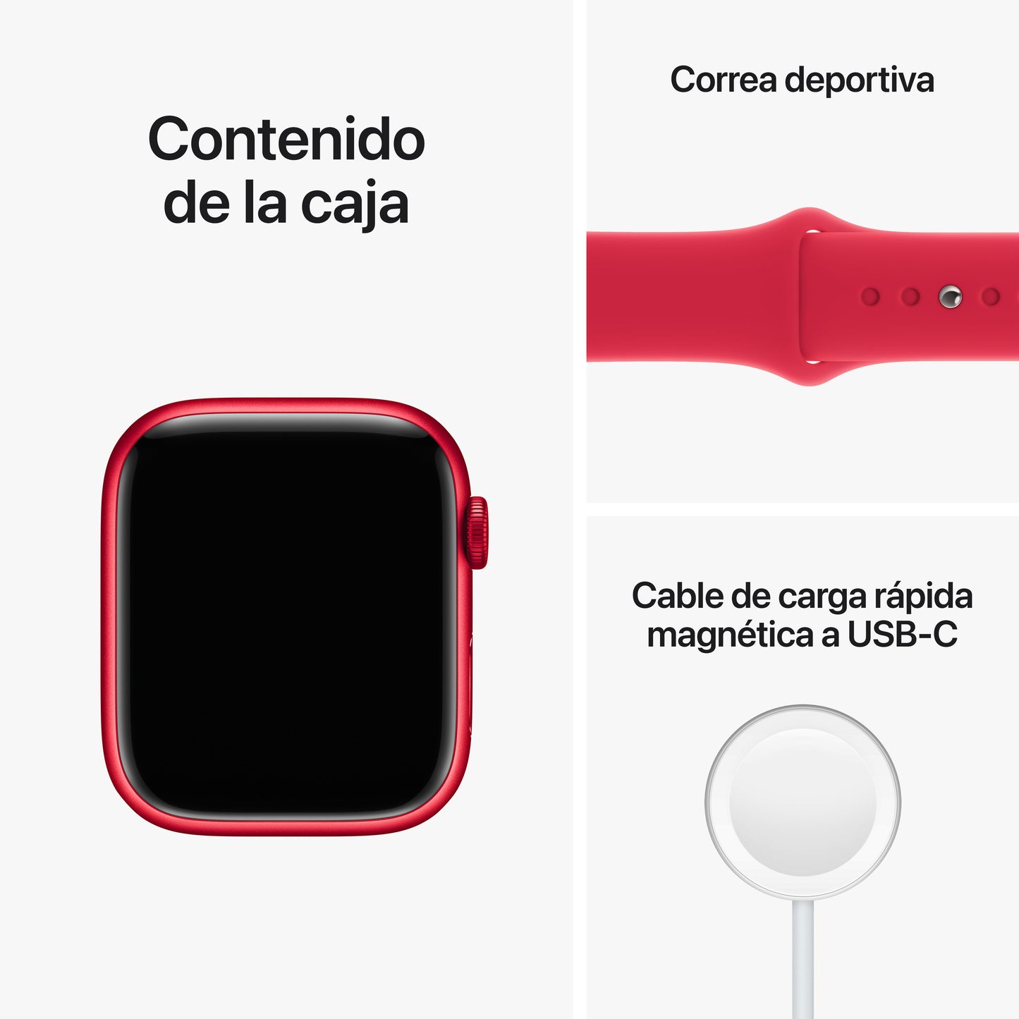 Apple Watch Series 8 con su correa de color RED en www.mac-center.com