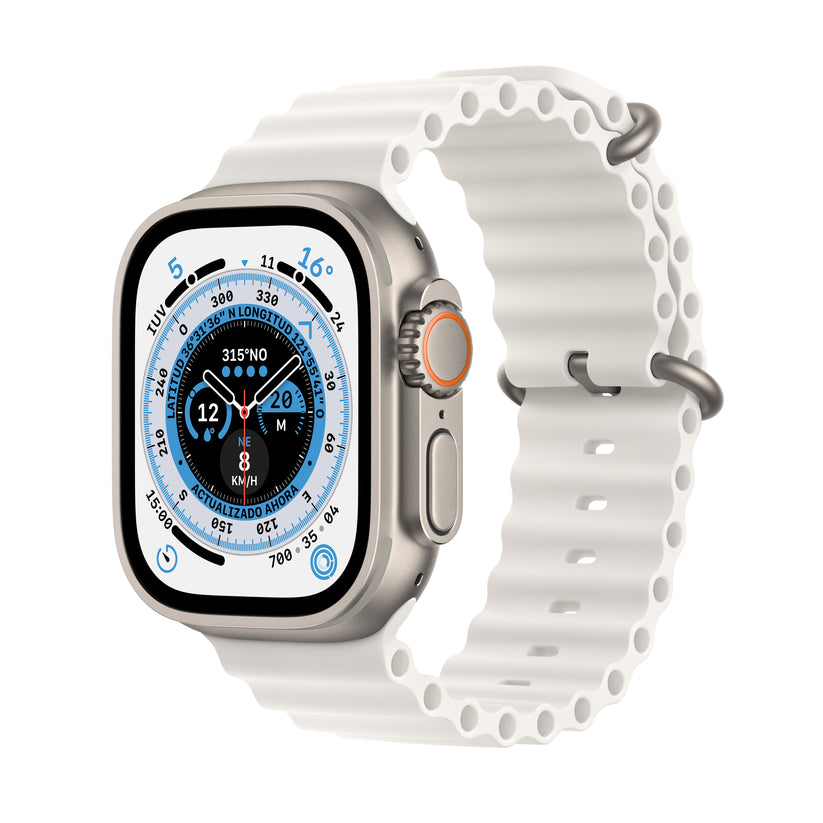 Apple Watch Ultra de 49mm Correa Ocean Blanca en www.mac-center.com