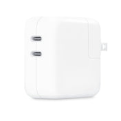 Adaptador de corriente de 35 W con dos puertos USB-C