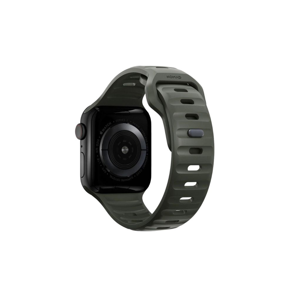 BANDA NOMAD SPORT APPLE WATCH/49 ULTRA/45/44/42MM-VERDE MIL