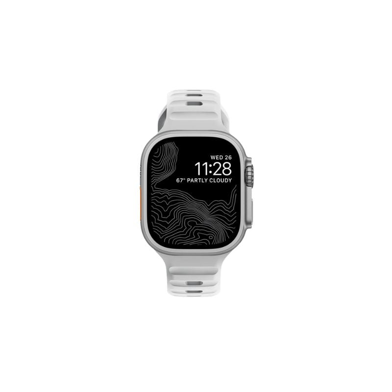 Banda Deportiva NOMAD Para Apple Watch e 45/44/42MM - Gris Lunar