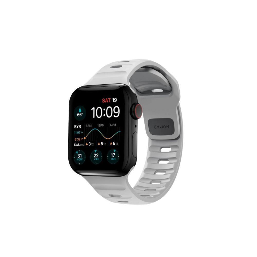 Banda Deportiva NOMAD Para Apple Watch e 45/44/42MM - Gris Lunar