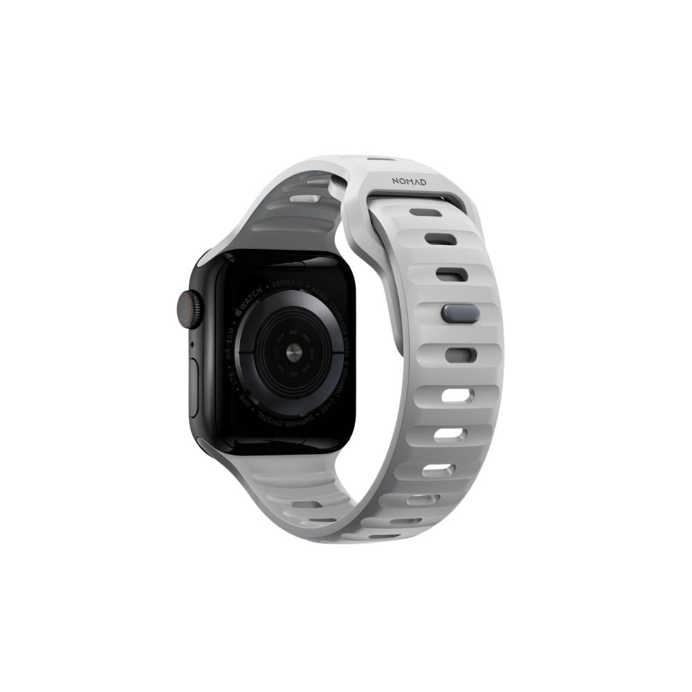 Banda Deportiva NOMAD Para Apple Watch e 45/44/42MM - Gris Lunar