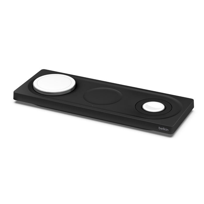 Base de Carga Pad Inalámbrica 3 en 1 MagSafe Pro - Carga Rápida Apple Watch 7/8/Ultra- Negro