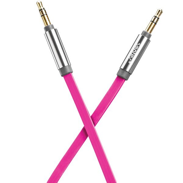 Cable Ventev Stereo Plano 3.5MM A 3.5MM 1.20 MTS - Color Rosado