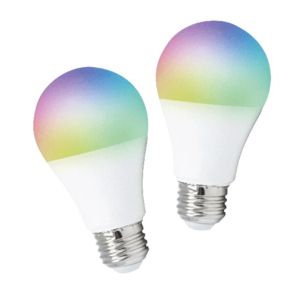 Bombillo Inteligente WiFi 9W Multicolor x 2 Ud