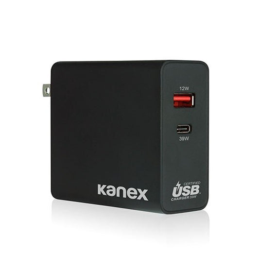 Cargador Kanex Usb-If Certified 50W Wall W/Usb 2.4A Port & 1 Usb