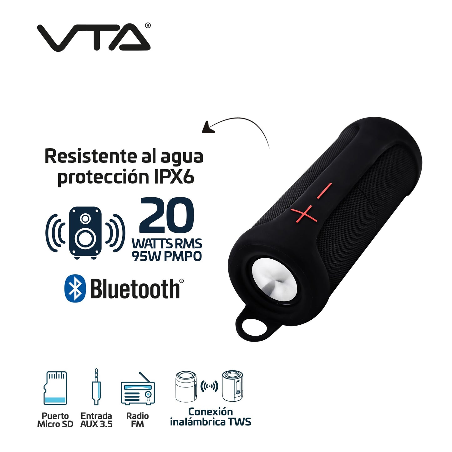 Parlate VTA Prosound Tws Dual 20W Bluetooth