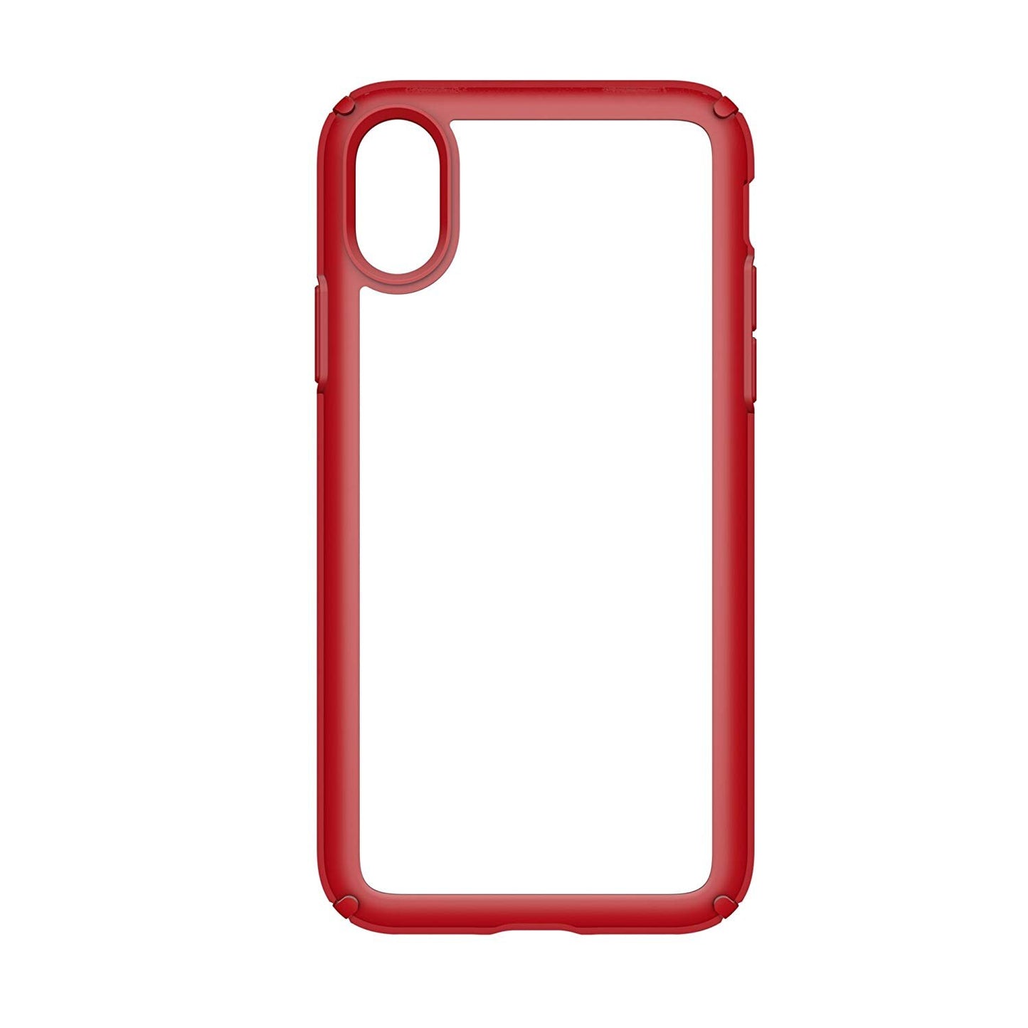 Speck (Apple Exclusive) Presidio Show Case Para iPhone X - Transparente/Rojo