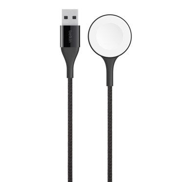 Cable Belkin USB-A a Apple Watch - 1M - DuraTek Para Series 1 al 7 - Negro