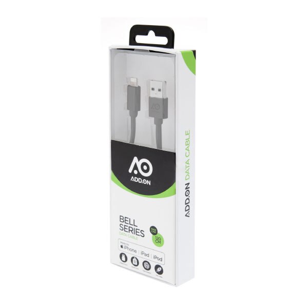 ADDON Cable Lightning USB 1.2m Gris Espacial