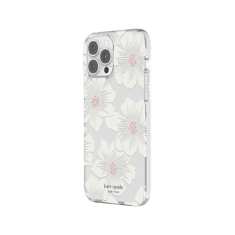 Case Kate Spade NY Para iPhone 13 Pro Max- Hollyhock Floral/Clear