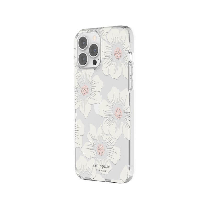 Case KATE SPADE NY Para iPhone 13 Pro Max- Hollyhock Floral/Clear