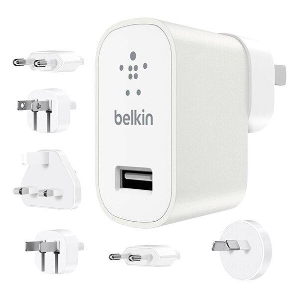 Cargador Belkin Kit Viajero 6 Enchufes - Blanco